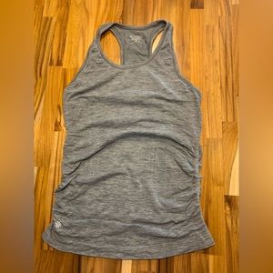 Athleta grey razor back athletic tank top